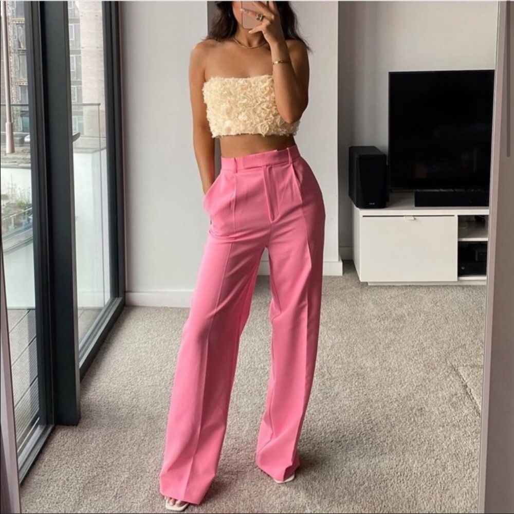 Last 🔥Zara wide leg menswear pants - Picture 4 of 16